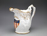 Pitcher, Charles Cartlidge and Company (1848–1856), porcelain, American