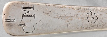 Spoon, John Hull (1624–1683), Silver, American
