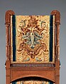 Armchair, Pottier and Stymus Manufacturing Company (active ca. 1858–1918/19), Black walnut, original and reproduction upholstery, American