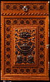 Architectural woodwork and paneling, George A. Schastey &amp; Co. (American, New York, 1873–1897), Satinwood, purpleheart, mother-of-pearl, silver-plated brass, mirrored glass, marble, and reproduction upholstery, American