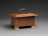 Humidor, Gustav Stickley (American, Osceola, Wisconsin 1858–1942 Syracuse, New York), Copper and wood, American