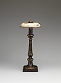 Sinumbra lamp, William Carleton (1797–1876), Patinated brass, steel, and glass, American