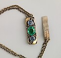 Necklace, Frank Gardner Hale (1876–1945), 18kt yellow gold, silver, peridots, amethysts, tourmalines, sapphires, and pearls., American