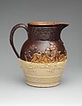 Pitcher, D. &amp;  J. Henderson Flint Stoneware Manufactory (active 1829–33), Stoneware; slip-cast, American