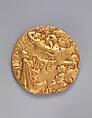 Commemorating Lindbergh's Trans-Atlantic Flight, 1927, Frederick William MacMonnies (American, New York 1863–1937 New York), Bronze and gold leaf, American