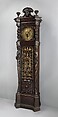 Tall case clock, probably from the William Clark House, Newark, New Jersey, Case by George A. Schastey & Co. (American, New York, 1873–1897), Ebonized oak, leaded glass, and brass, American