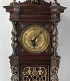 Tall case clock, probably from the William Clark House, Newark, New Jersey, Case by George A. Schastey & Co. (American, New York, 1873–1897), Ebonized oak, leaded glass, and brass, American
