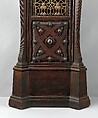 Tall case clock, probably from the William Clark House, Newark, New Jersey, Case by George A. Schastey & Co. (American, New York, 1873–1897), Ebonized oak, leaded glass, and brass, American