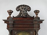 Tall case clock, probably from the William Clark House, Newark, New Jersey, Case by George A. Schastey & Co. (American, New York, 1873–1897), Ebonized oak, leaded glass, and brass, American