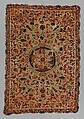 Coverlet, Cotton with wool embroidery, Mexican