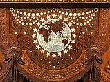 Library Table, Herter Brothers (German, active New York, 1864–1906), Rosewood, brass, mother-of-pearl, and abalone, American