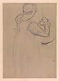 Dorothy Barnard, Study for “Carnation, Lily, Lily, Rose” (recto): Polly Barnard, Study for “Carnation, Lily, Lily, Rose” (verso), John Singer Sargent (American, Florence 1856–1925 London), Graphite pencil on paper, American