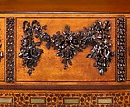Model B grand piano from the William Clark House, Newark, New Jersey, Case by George A. Schastey &amp; Co. (American, New York, 1873–1897), Rosewood, satinwood, purpleheart, brass, and silver, American
