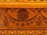 Model B grand piano from the William Clark House, Newark, New Jersey, Case by George A. Schastey &amp; Co. (American, New York, 1873–1897), Rosewood, satinwood, purpleheart, brass, and silver, American
