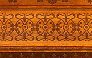 Model B grand piano from the William Clark House, Newark, New Jersey, Case by George A. Schastey &amp; Co. (American, New York, 1873–1897), Rosewood, satinwood, purpleheart, brass, and silver, American