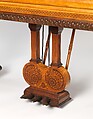 Model B grand piano from the William Clark House, Newark, New Jersey, Case by George A. Schastey &amp; Co. (American, New York, 1873–1897), Rosewood, satinwood, purpleheart, brass, and silver, American
