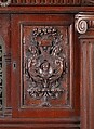 Cabinet from the entrance hall of Worsham-Rockefeller House, George A. Schastey &amp; Co. (American, New York, 1873–1897), Mahogany, brass, mirror glass, and marble, American