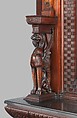 Cabinet from the entrance hall of Worsham-Rockefeller House, George A. Schastey &amp; Co. (American, New York, 1873–1897), Mahogany, brass, mirror glass, and marble, American
