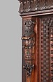 Cabinet from the entrance hall of Worsham-Rockefeller House, George A. Schastey &amp; Co. (American, New York, 1873–1897), Mahogany, brass, mirror glass, and marble, American