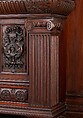 Cabinet from the entrance hall of Worsham-Rockefeller House, George A. Schastey &amp; Co. (American, New York, 1873–1897), Mahogany, brass, mirror glass, and marble, American