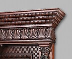 Cabinet from the entrance hall of Worsham-Rockefeller House, George A. Schastey &amp; Co. (American, New York, 1873–1897), Mahogany, brass, mirror glass, and marble, American