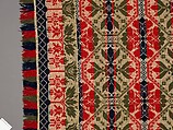 Coverlet, Leonard Metz (1810–ca. 1885), Wool and cotton, American