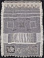 Embroidered Sampler, Lucy Jane Phelps Atwater (1828–1897), Linen embroidery and stitching on cotton,, American