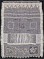 Embroidered Sampler, Lucy Jane Phelps Atwater (1828–1897), Linen embroidery and stitching on cotton,, American