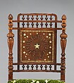 Side chair, Herter Brothers (German, active New York, 1864–1906), Rosewood, brass, mother-of-pearl, and reproduction upholstery, American