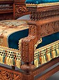 Armchair, Pottier and Stymus Manufacturing Company (active ca. 1858–1918/19), Black walnut, original and reproduction upholstery, American