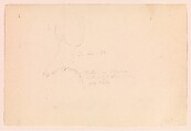 Study of Queen Victoria's Neckline (Study for Portrait of Queen Victoria), Thomas Sully (American, Horncastle, Lincolnshire 1783–1872 Philadelphia, Pennsylvania), Graphite on paper, American