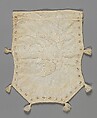 Embroidered Reticule, Martha Kittredge, New England, White cotton thread embroidered on white cotton fabric, American