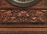 Wall clock, George A. Schastey &amp; Co. (American, New York, 1873–1897), Walnut, pine, glass, brass, and silver-plated brass, American