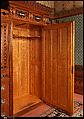 Architectural woodwork and paneling, George A. Schastey &amp; Co. (American, New York, 1873–1897), Satinwood, purpleheart, mother-of-pearl, silver-plated brass, mirrored glass, marble, and reproduction upholstery, American