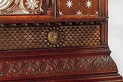 Cabinet, George A. Schastey & Co. (American, New York, 1873–1897), Rosewood, mahogany, cherry, pine, pewter, brass, and mother-of-pearl, American