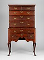 High chest, Christopher Townsend (1701–1773), Mahogany, chestnut, and white pine, American