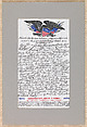 Commemorative ribbon for 100th anniversary of American Silk Label Company, American Silk Label Manufacturing Company (1875–ca. 1990), Silk, woven, American