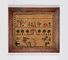 Sampler, Ann Magdalen Yates  American, Silk embroidery on linen