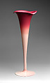 "Wild Rose" Lily vase, New England Glass Company  American, blown glass, American