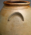 Stoneware jar, Anna Pottery (1859–96), Stoneware, American