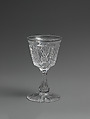 Medium drinking vessel, Brooklyn Flint Glass Company American, Glass, American