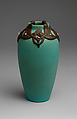 Vase with mistletoe, Designed by Artus Van Briggle (American, Felicity, Ohio 1869–1904 Colorado Springs, Colorado), Earthenware, American