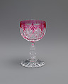 Wine Glass, C. Dorflinger and Sons  American, Blown and cut glass, American