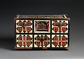 Writing Box, Unknown, Wood with bone, tortoise shell, and ebony inlay; iron hardware, Mexican (Campeche)