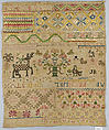 Sampler, Cotton and silk, Mexican