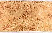 Sample, Designed by Candace Wheeler (American, Delhi, New York 1827–1923 New York), Silk, woven, American