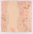 Apple-blossom textile, Associated Artists (1883–1907), Silk, printed, American