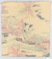 Clematis textile, Associated Artists (1883–1907), Silk, printed, American