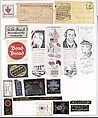 Sample books, American Silk Label Manufacturing Company (1875–ca. 1990), Jacquard silk, American