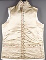Vest, embroidered, American